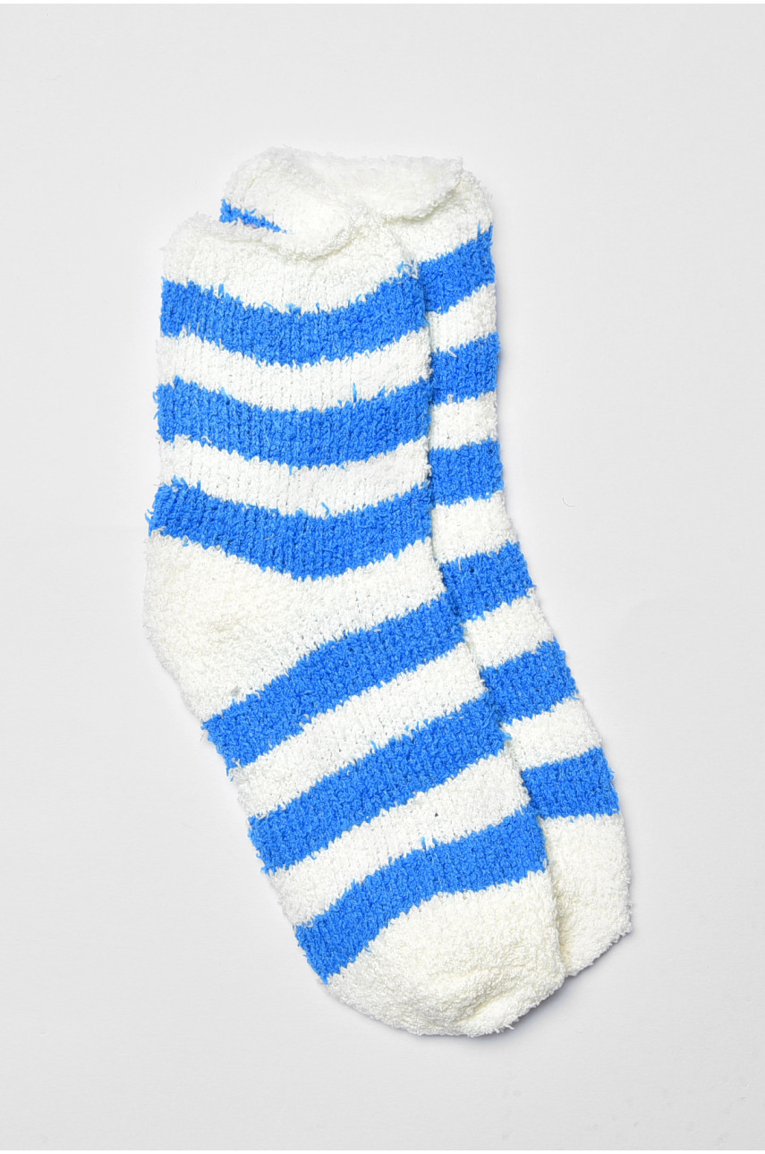 Носки женские травка синего цвета в полоску 191410 Носки женские травка синего цвета в полоску 191410