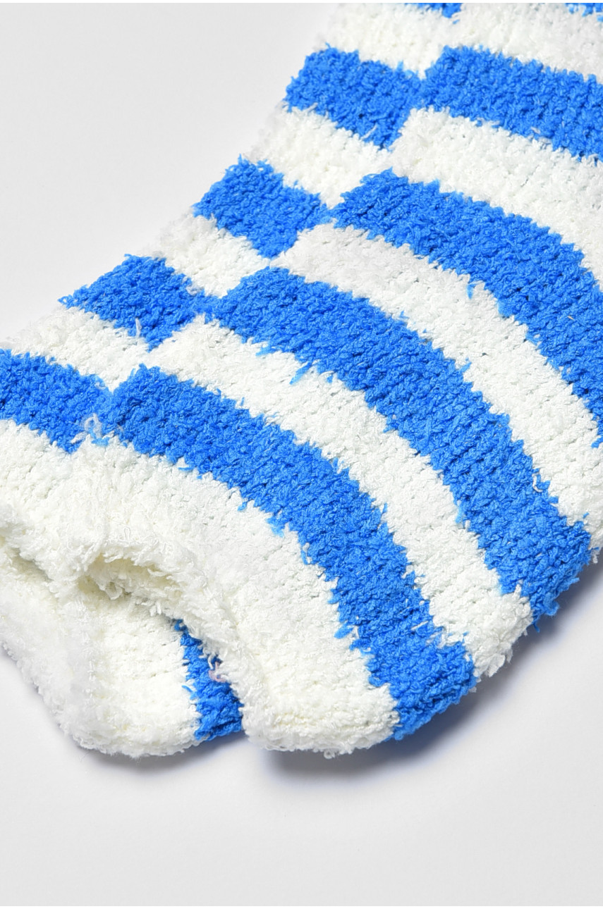 Носки женские травка синего цвета в полоску 191410 Носки женские травка синего цвета в полоску 191410