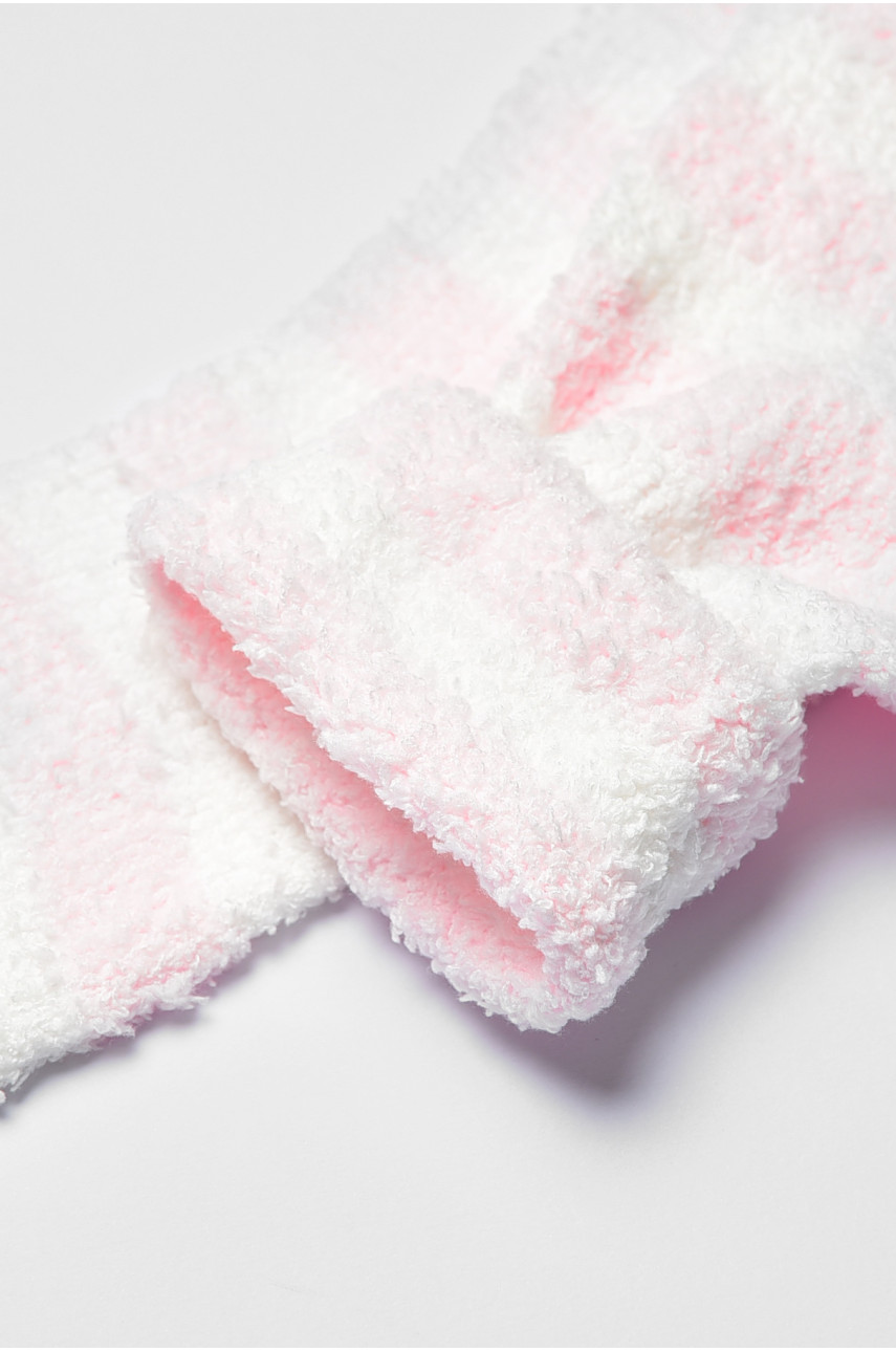 Носки женские травка розового цвета в полоску 191414