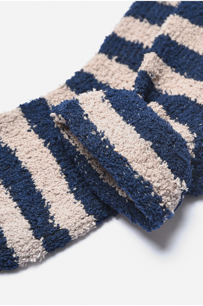 Носки женские травка бежевого цвета в полоску 191419