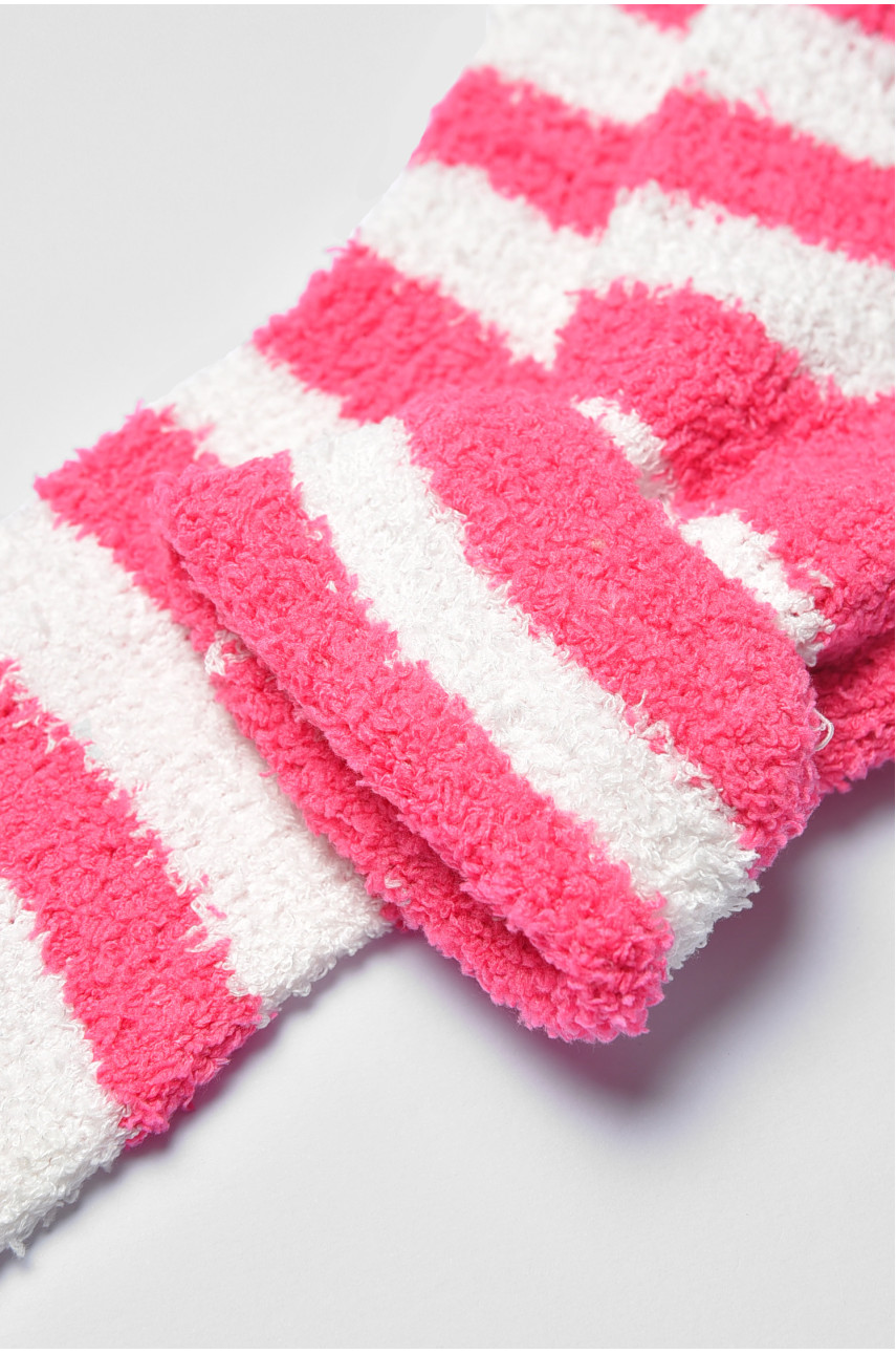 Носки женские травка розового цвета в полоску 191424