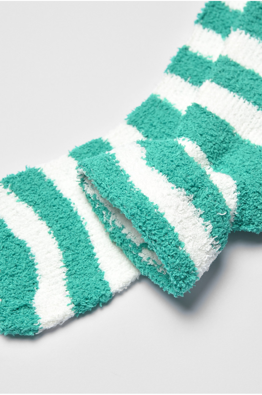 Носки женские травка зеленого цвета в полоску 191447 Носки женские травка зеленого цвета в полоску 191447