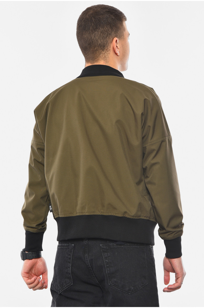 Бомбер мужской цвета хаки 191459 Бомбер мужской цвета хаки 191459