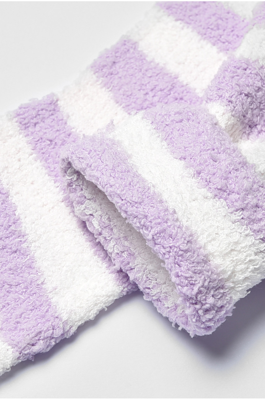 Носки женские травка сиреневого цвета в полоску 191493 Носки женские травка сиреневого цвета в полоску 191493