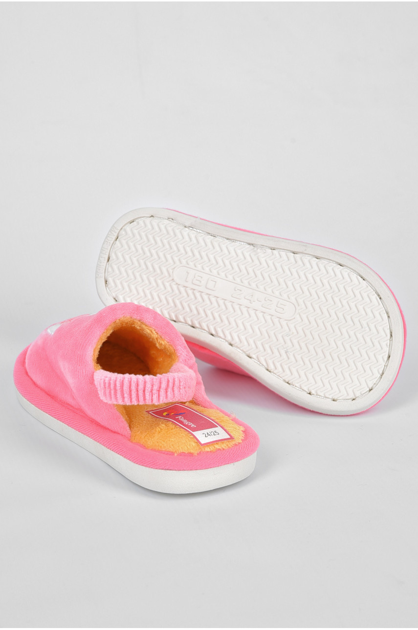 Капці дитячі рожевого кольору з малюнком 1501 191546 Капці дитячі рожевого кольору з малюнком 1501 191546