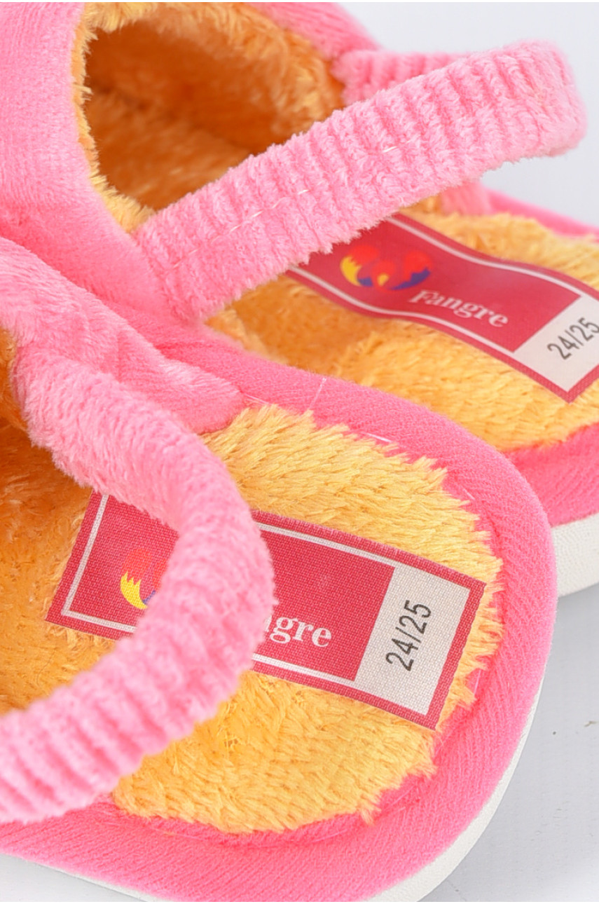 Капці дитячі рожевого кольору з малюнком 1501 191546 Капці дитячі рожевого кольору з малюнком 1501 191546