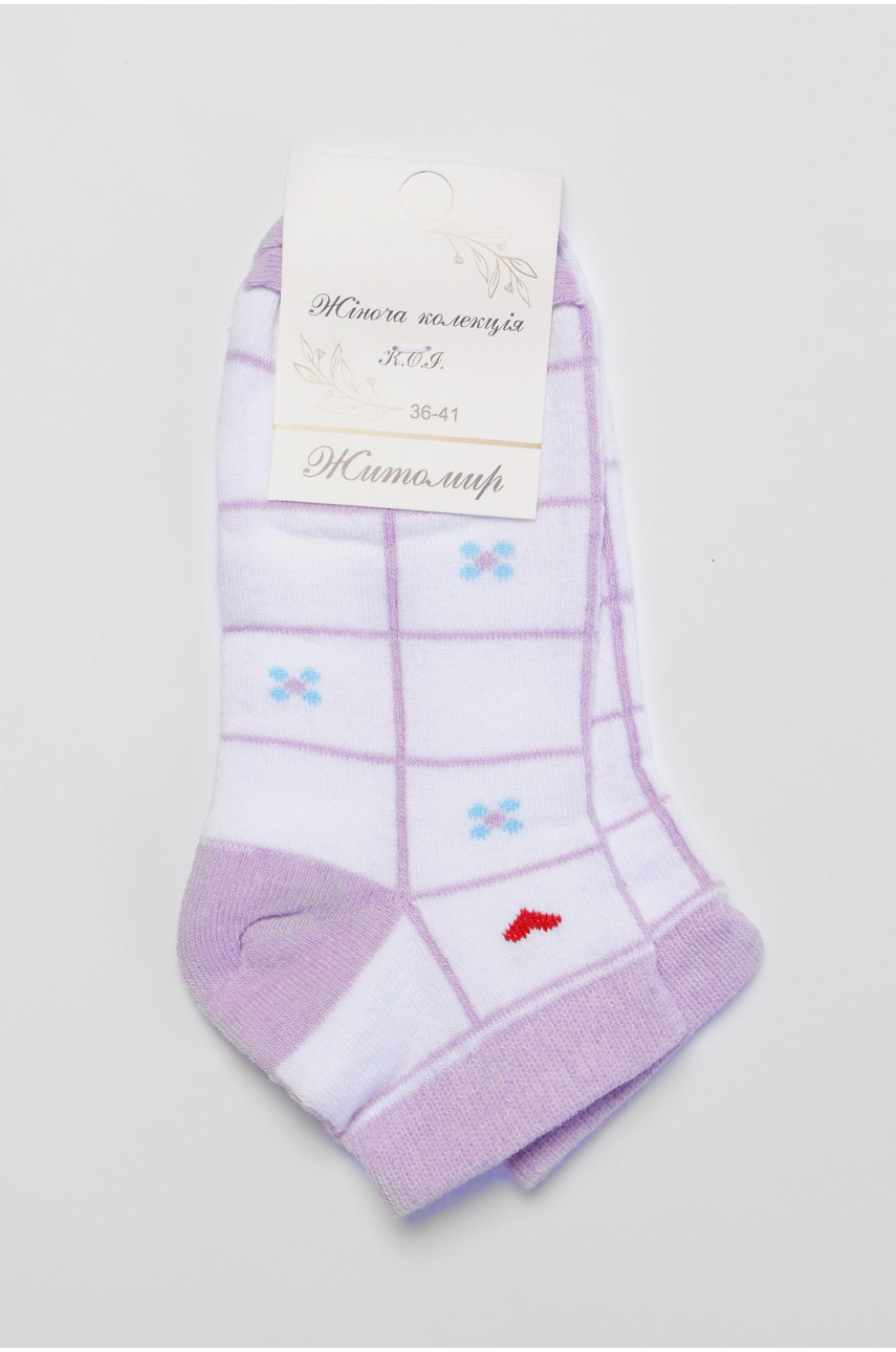 Шкарпетки підліткові білого кольору з малюнком 191608
