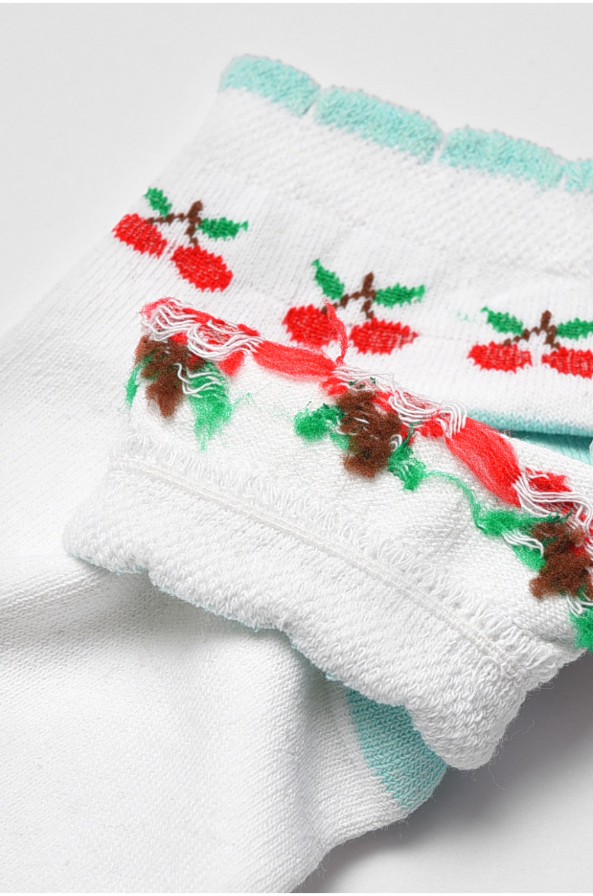 Шкарпетки підліткові білого кольору з малюнком 191612 Шкарпетки підліткові білого кольору з малюнком 191612