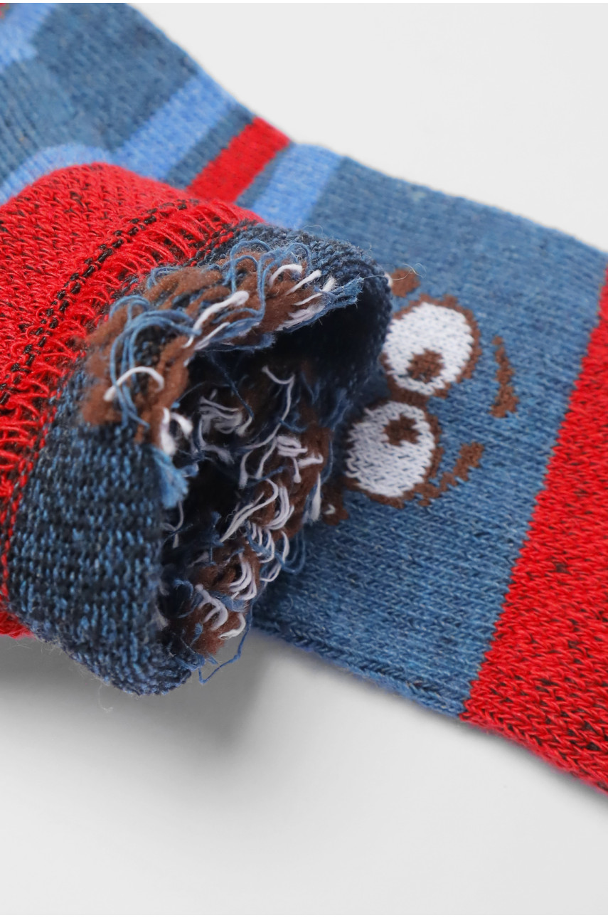 Шкарпетки підліткові синього кольору в смужку 191616 Шкарпетки підліткові синього кольору в смужку 191616