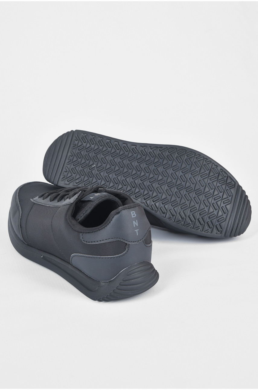 Кросівки чоловічі чорного кольору на шнурівці 9038 а-1 191625