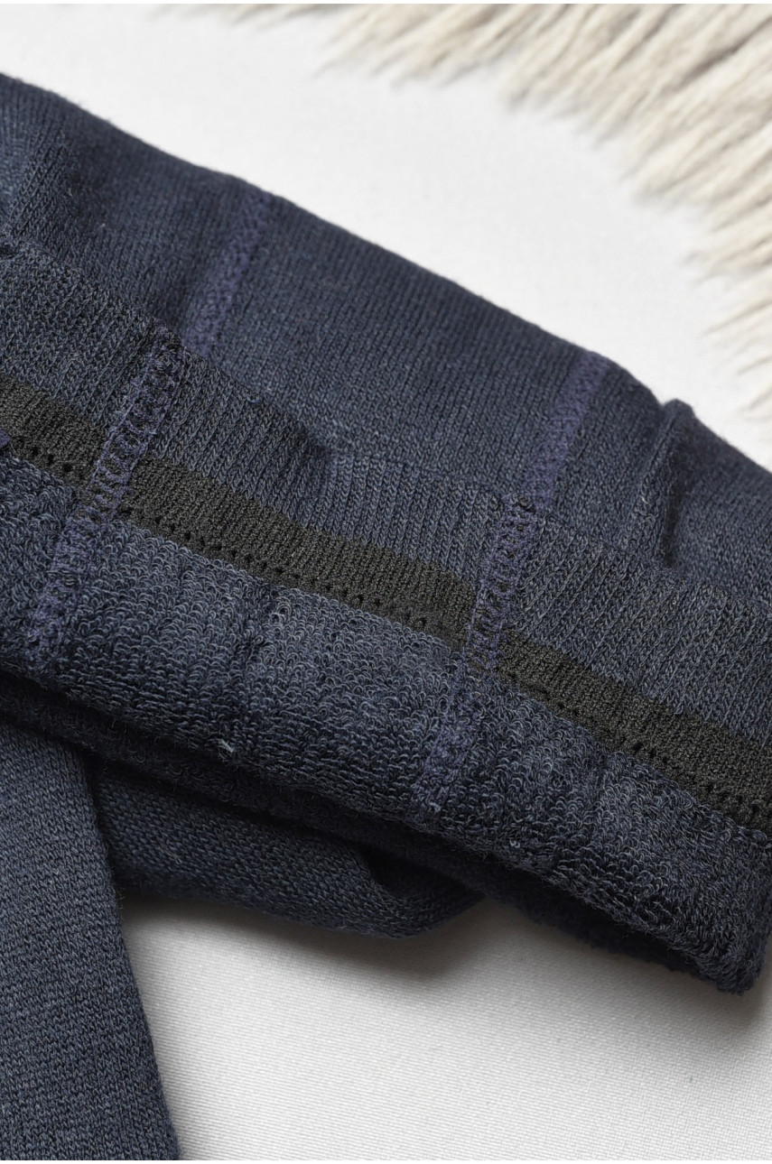 Колготы детские махровые для мальчика однотонные темно-синего цвета т010 191653 Колготы детские махровые для мальчика однотонные темно-синего цвета т010 191653