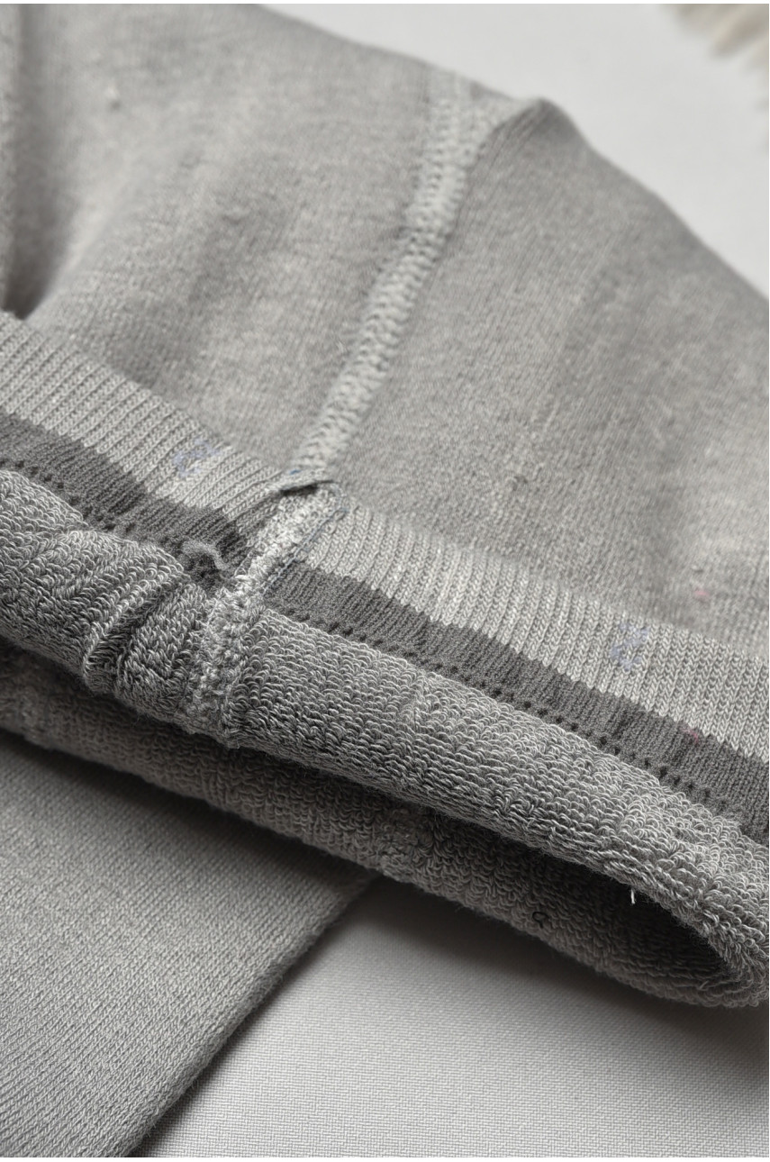 Колготы детские махровые для мальчика серого цвета с рисунком т001 191673 Колготы детские махровые для мальчика серого цвета с рисунком т001 191673