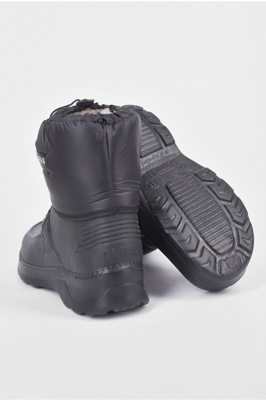 Дутики мужские пена на овчине черного цвета МДТ-01е 191703