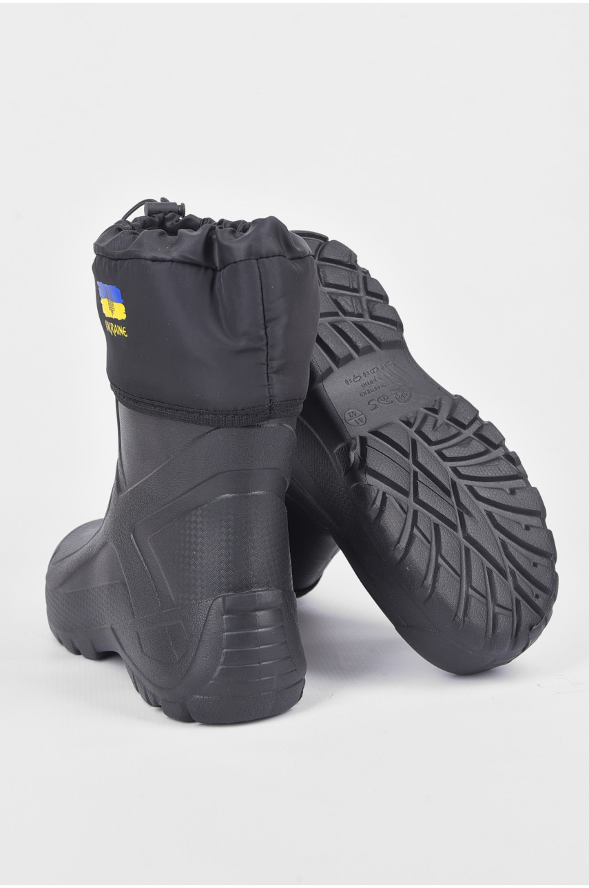 Чоботи чоловічі піна з фетровим утеплювачем чорного кольору ГП-34 191705