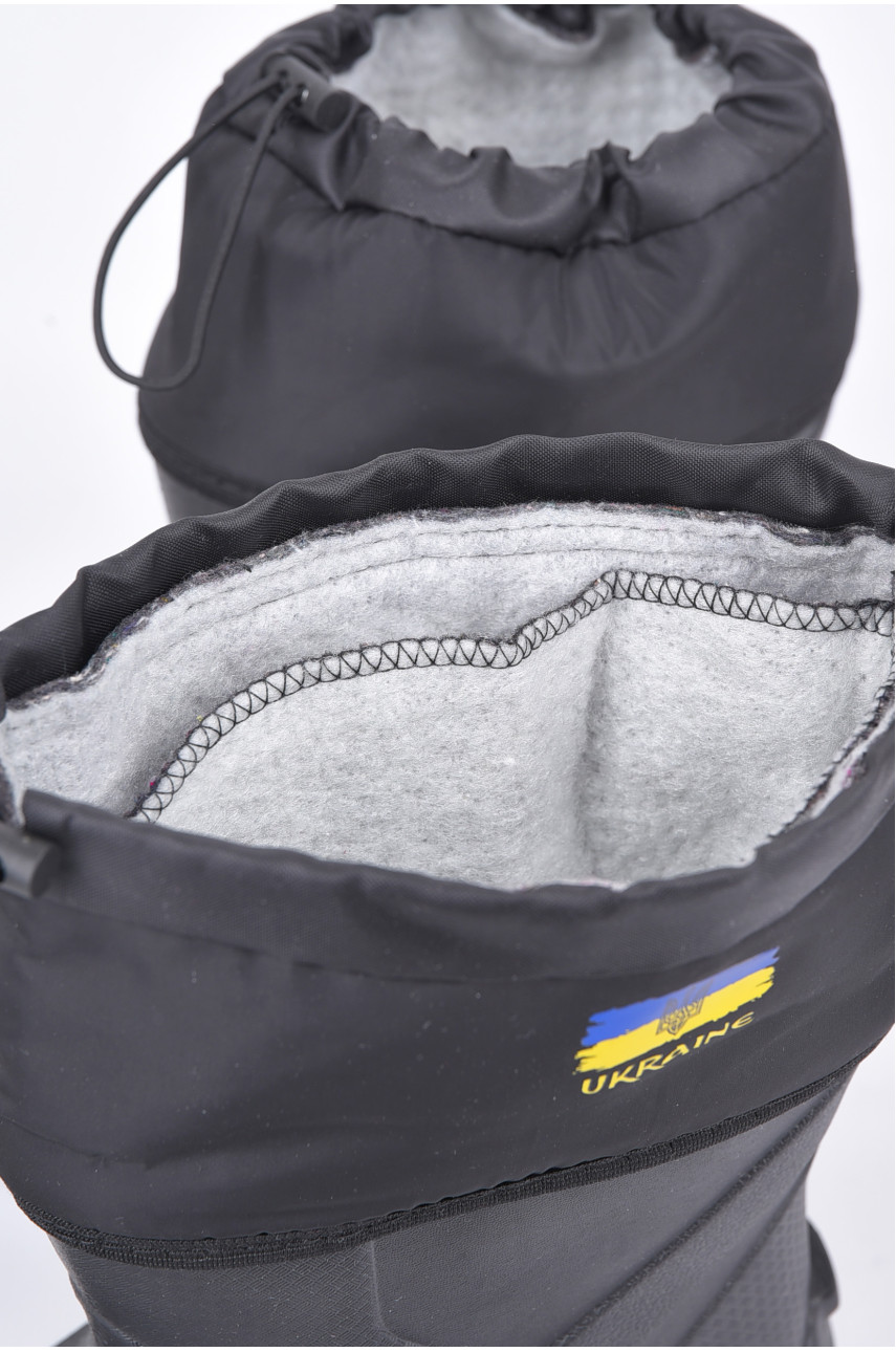 Чоботи чоловічі піна з фетровим утеплювачем чорного кольору ГП-34 191705