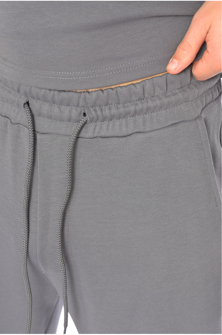 Костюм мужской однотонный серого цвета 191713