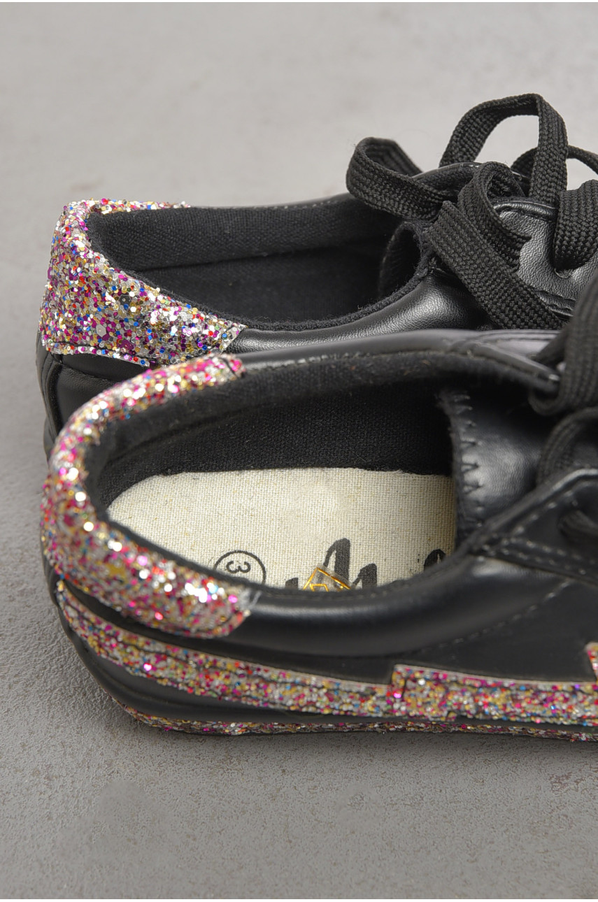 Кросівки жіночі чорного кольору на шнурівці 1800651 191720 Кросівки жіночі чорного кольору на шнурівці 1800651 191720