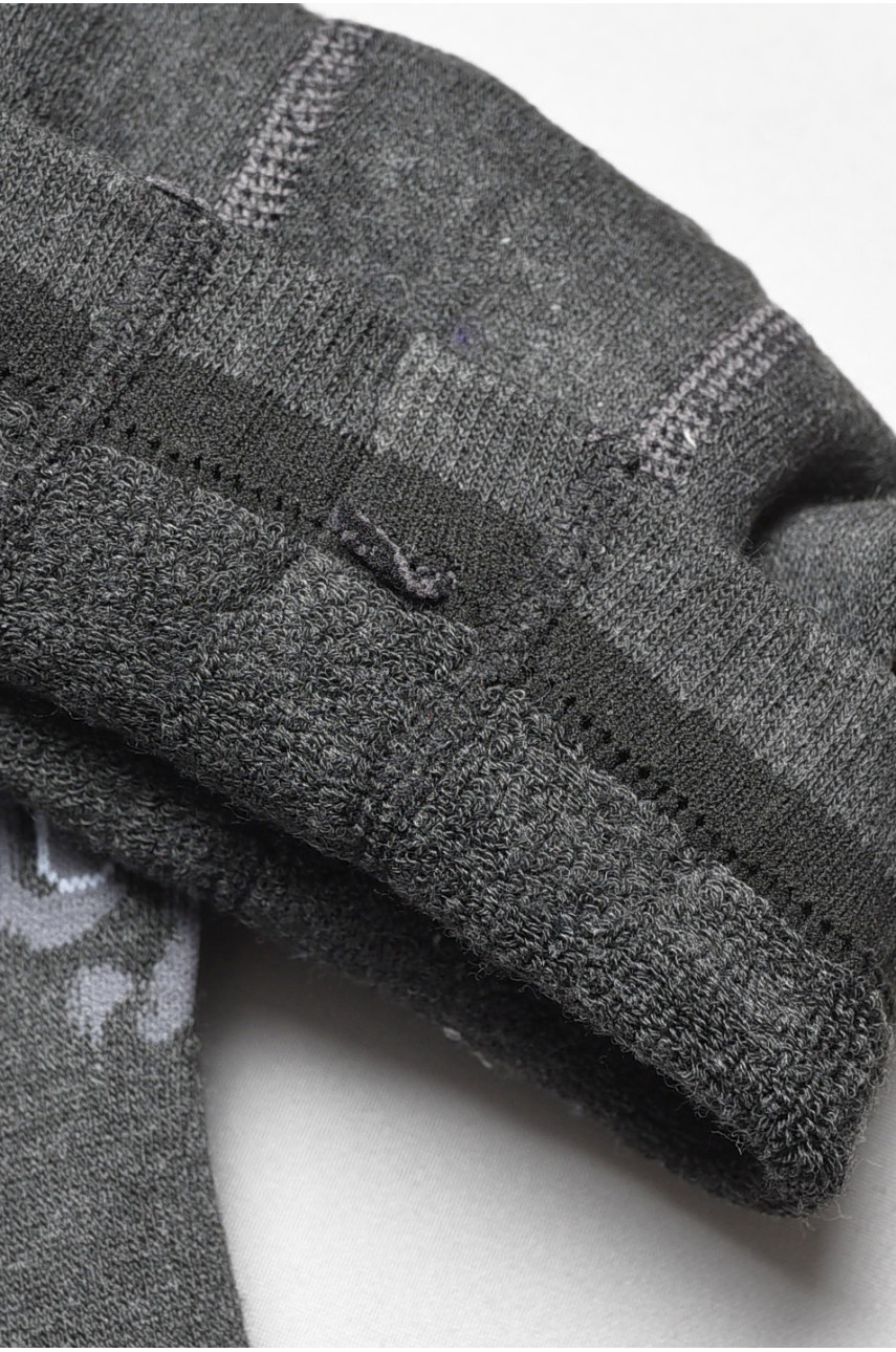 Колготы детские махровые для мальчика серого цвета с рисунком т003 191731 Колготы детские махровые для мальчика серого цвета с рисунком т003 191731