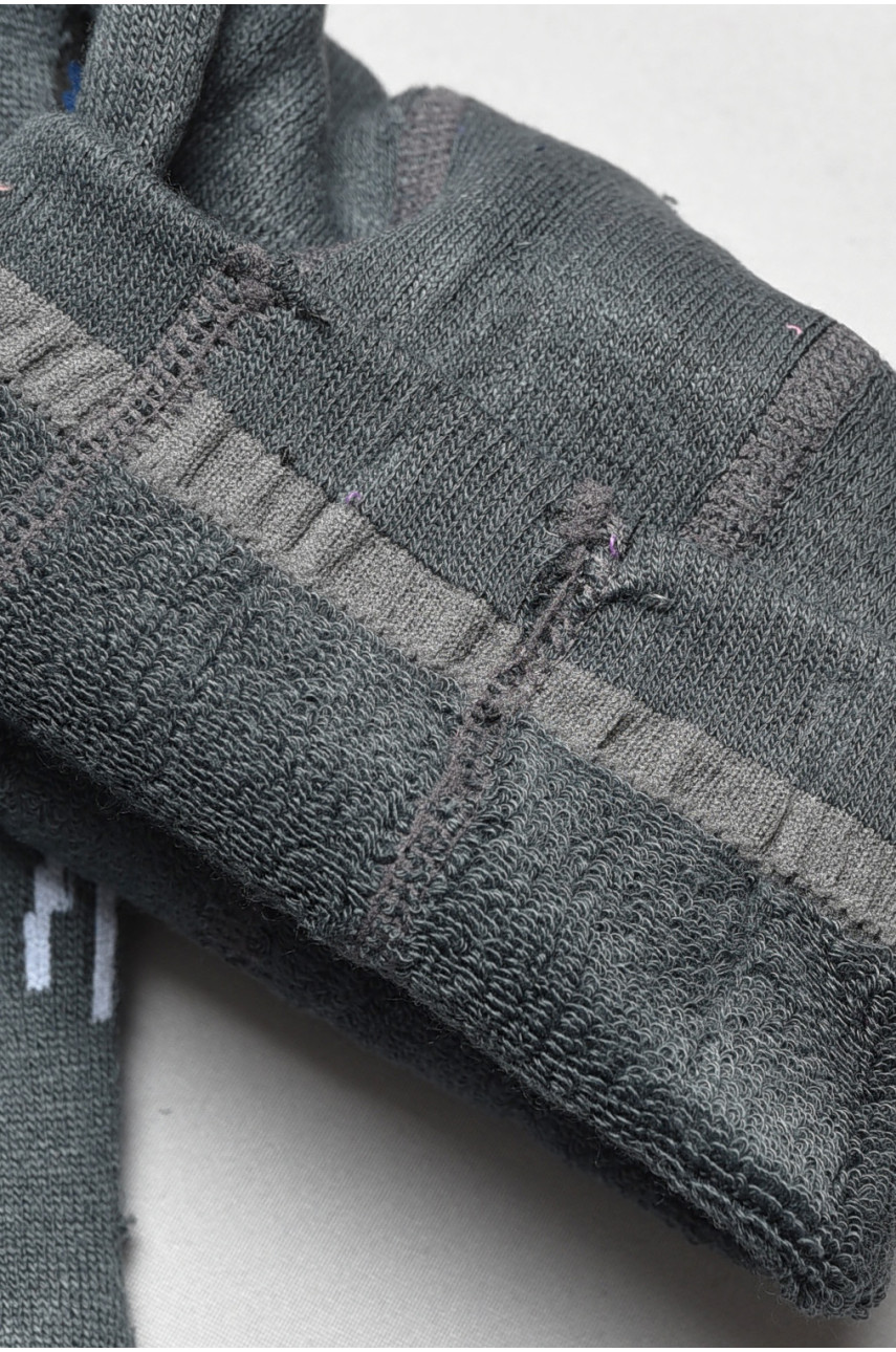 Колготы детские махровые для мальчика темно-серого цвета с рисунком т011 191756 Колготы детские махровые для мальчика темно-серого цвета с рисунком т011 191756