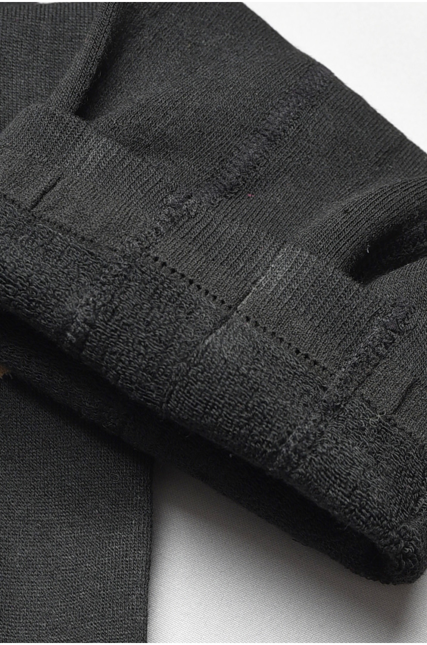 Колготы детские махровые для мальчика черного цвета с рисунком т005 191766 Колготы детские махровые для мальчика черного цвета с рисунком т005 191766