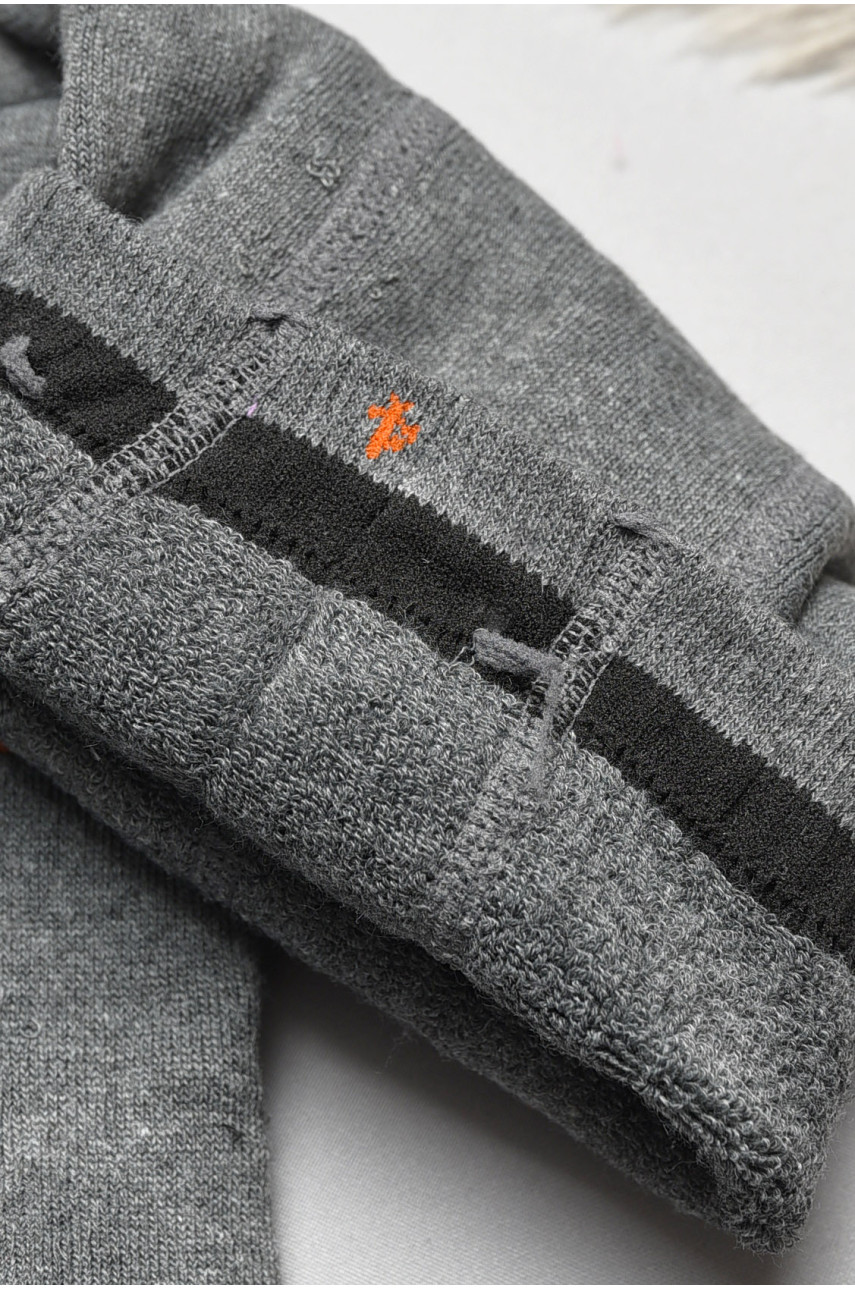 Колготы детские махровые для мальчика серого цвета с рисунком т005 191773 Колготы детские махровые для мальчика серого цвета с рисунком т005 191773