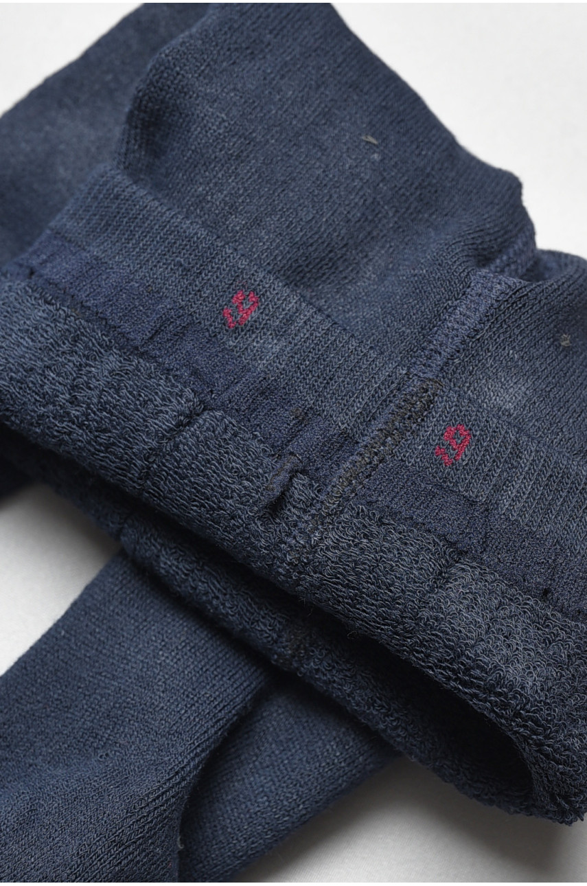 Колготы детские махровые для мальчика темно-синего цвета с рисунком т005 191775 Колготы детские махровые для мальчика темно-синего цвета с рисунком т005 191775