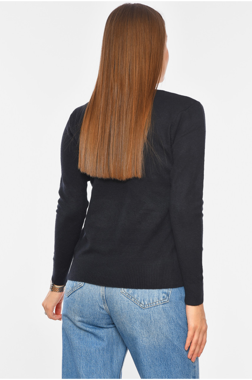 Светр жіночий темно-синього кольору 2027 191816