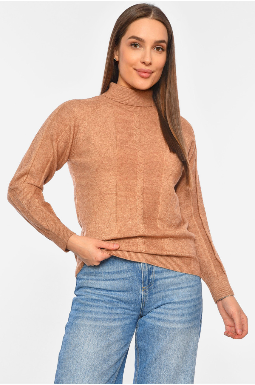 Светр жіночий коричневого кольору 1516 191824