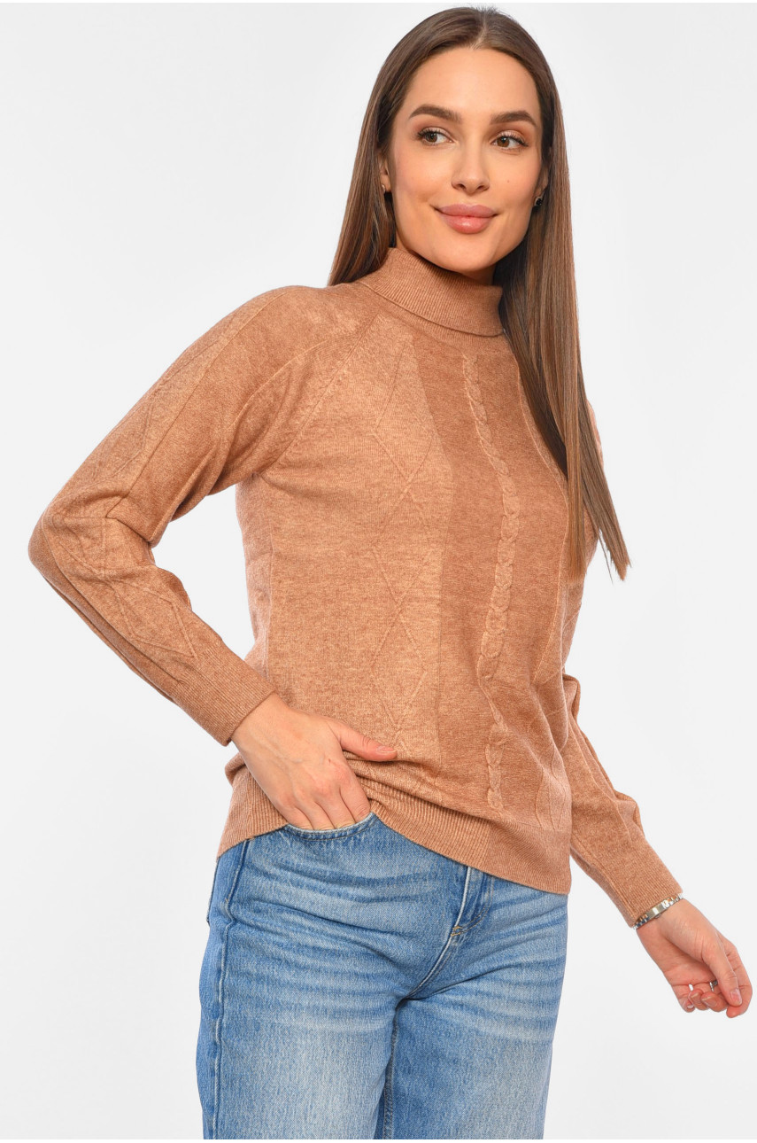 Светр жіночий коричневого кольору 1516 191824