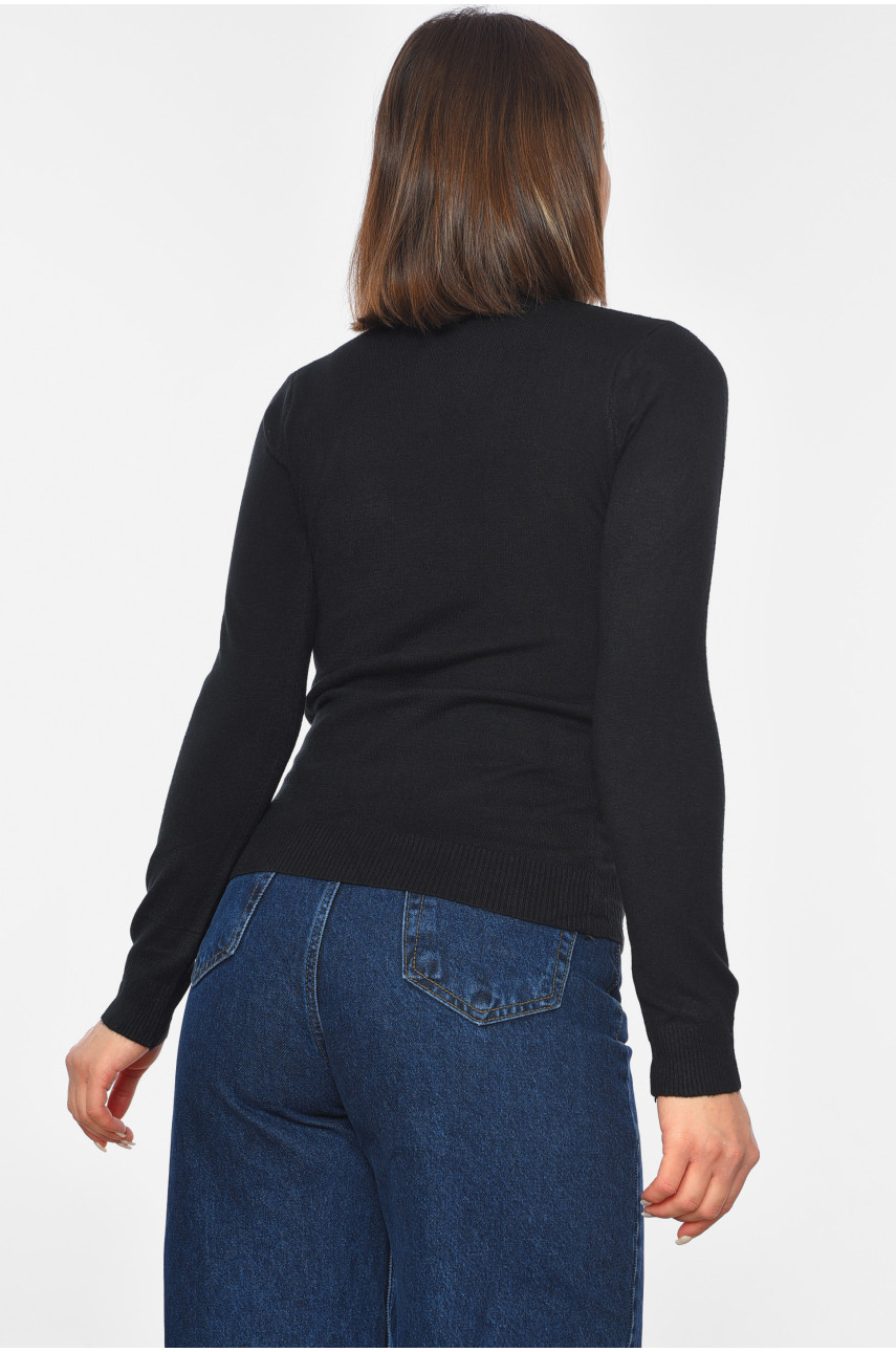 Гольф женский трикотажный черного цвета А-02 191838