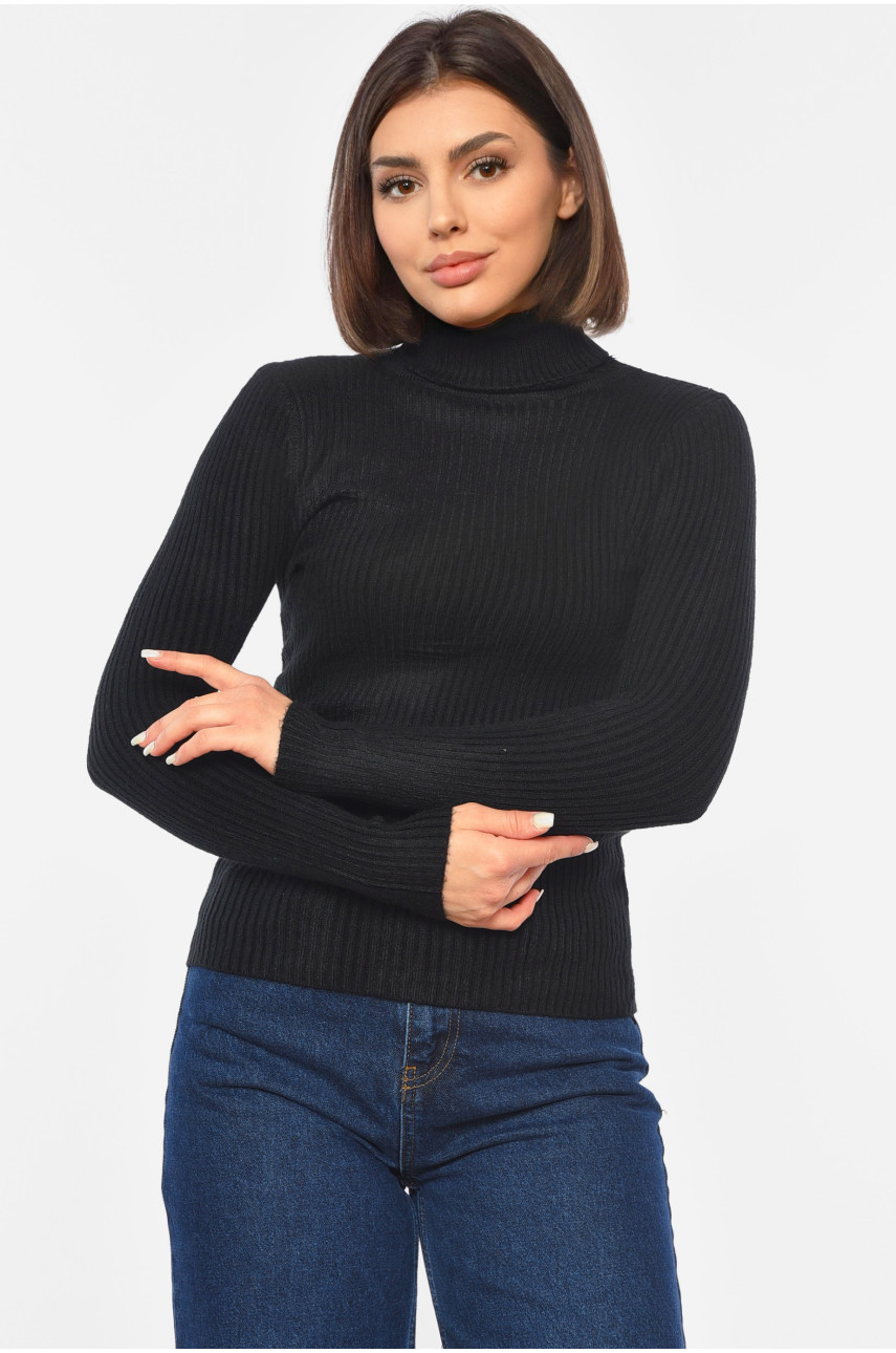 Гольф женский трикотажный черного цвета А-01 191852