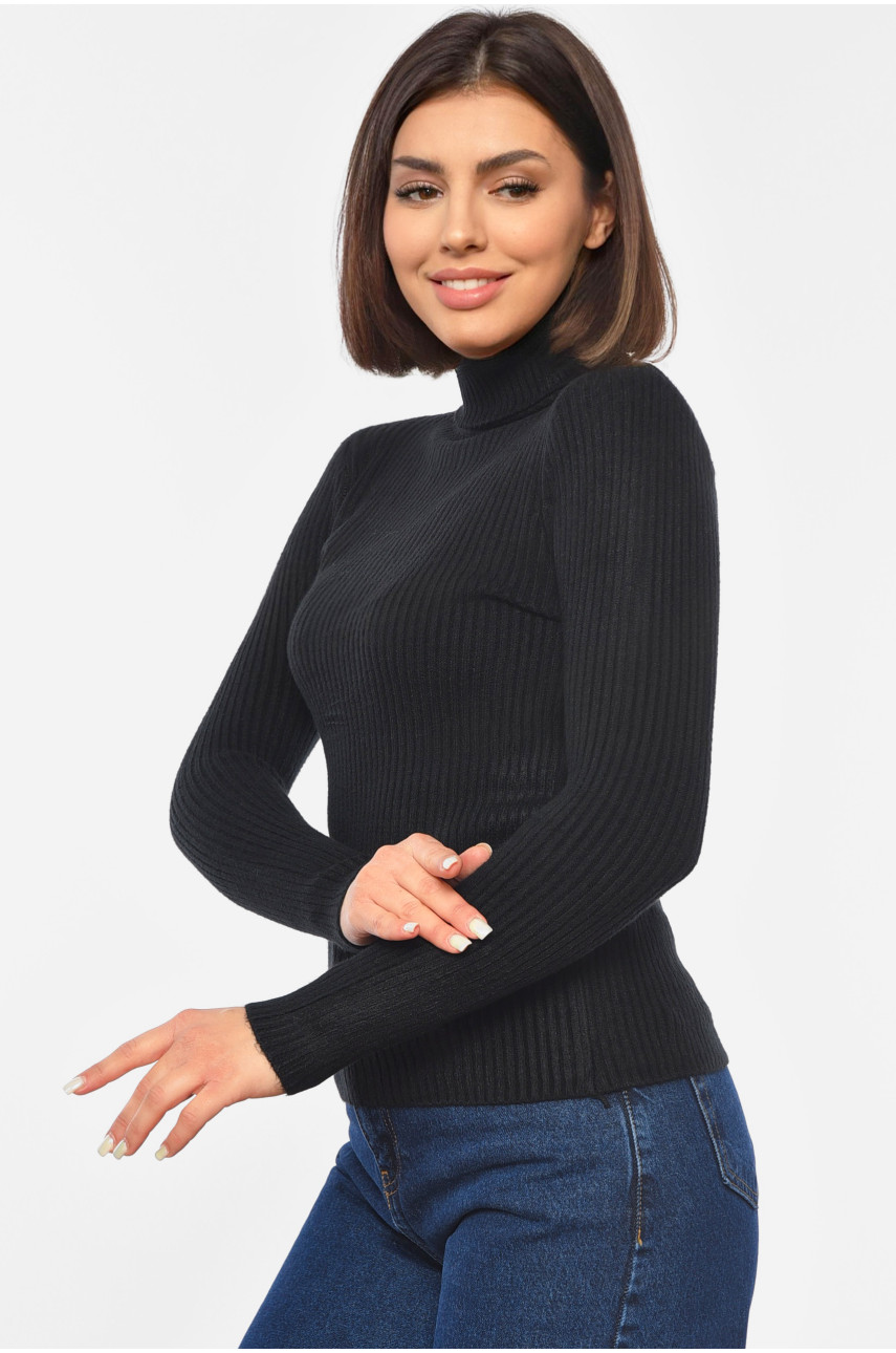 Гольф женский трикотажный черного цвета А-01 191852