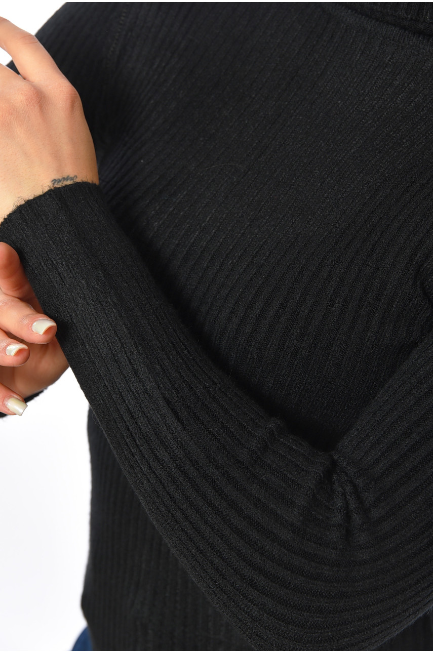 Гольф женский трикотажный черного цвета А-01 191852