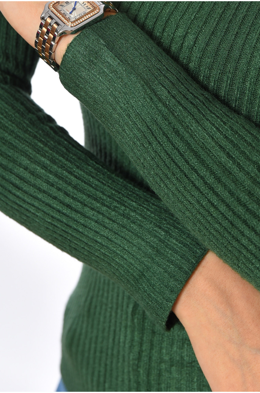 Гольф женский трикотажный зеленого цвета А-01 191855 Гольф женский трикотажный зеленого цвета А-01 191855