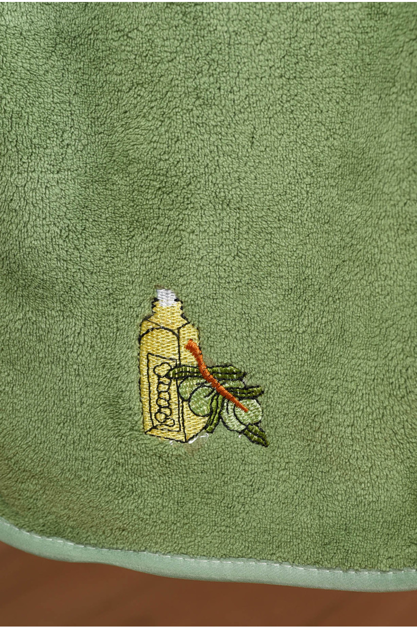 Полотенце кухонное микрофибра зеленого цвета размер 25*50 см 80154 191860