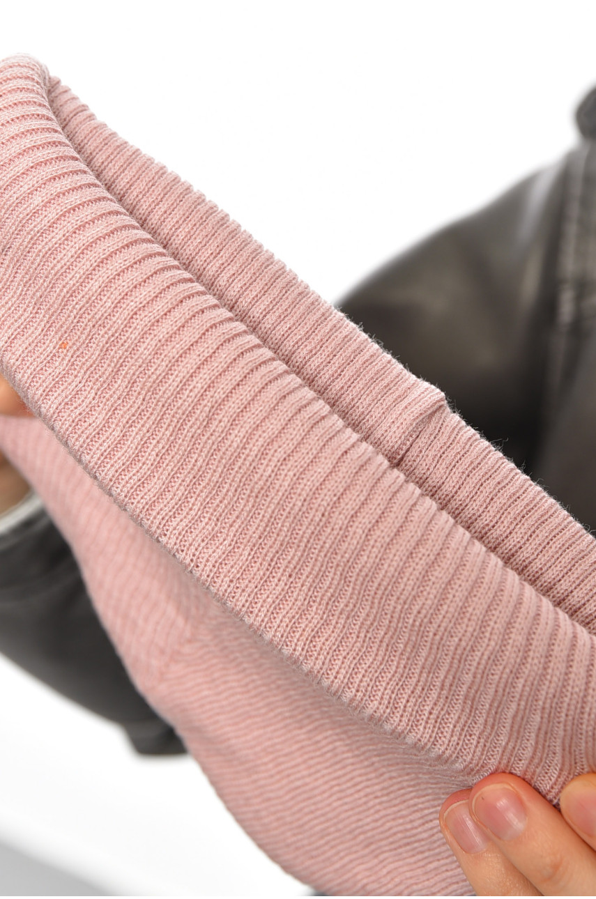 Шапка жіноча демісезонна рожевого кольору 191894