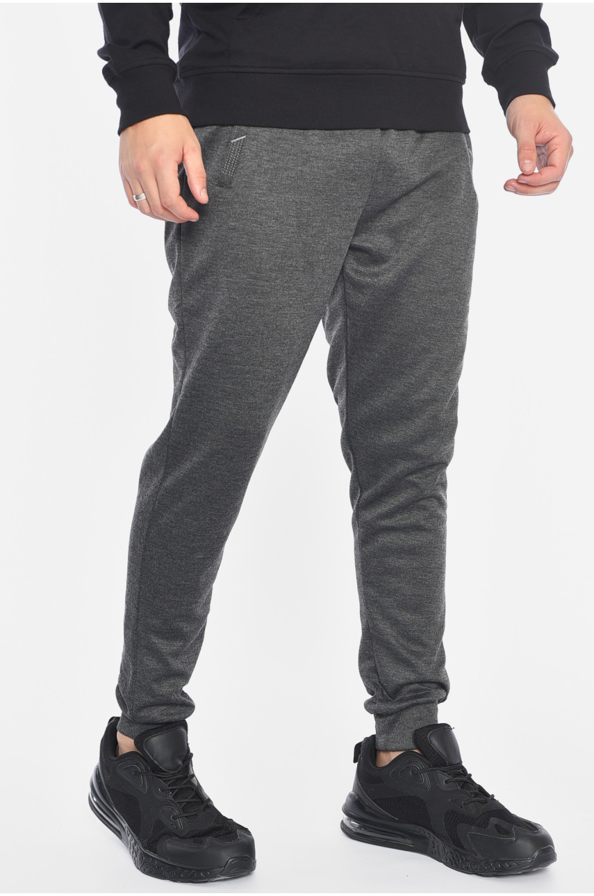 Спортивные штаны мужские темно-серого цвета 41622 191897