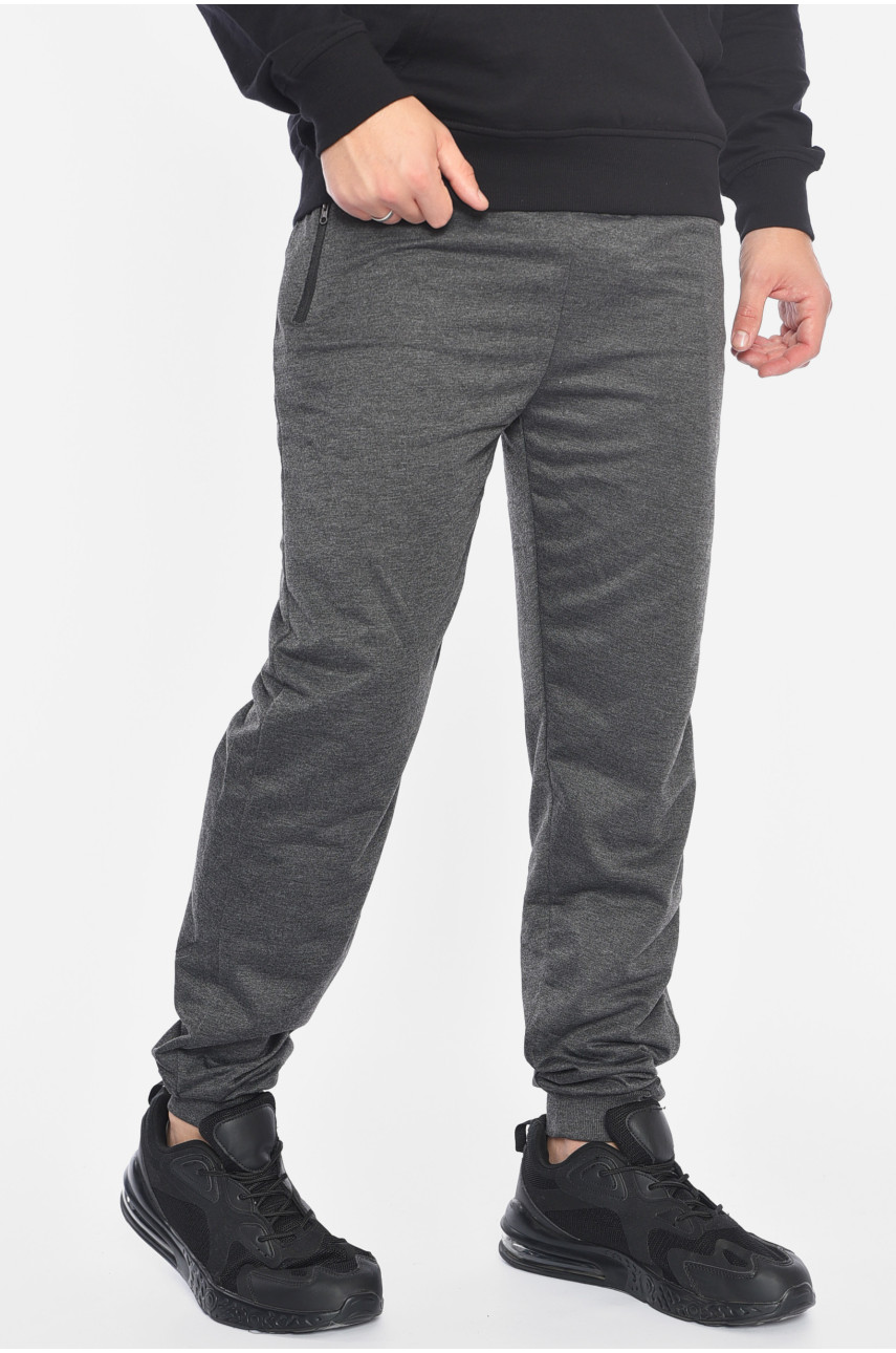 Спортивные штаны мужские темно-серого цвета 41236 191904