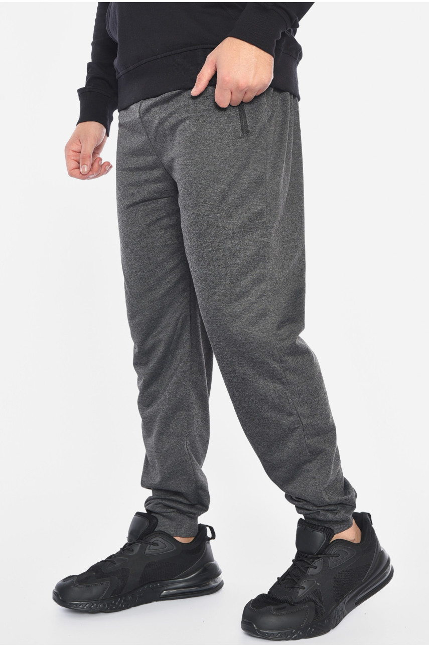 Спортивные штаны мужские темно-серого цвета 41236 191904
