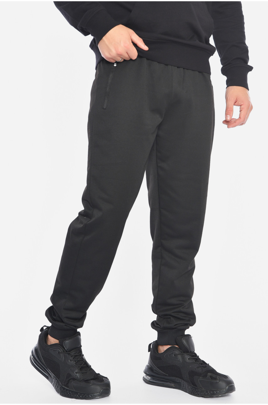Спортивные штаны мужские черного цвета 41512 191916