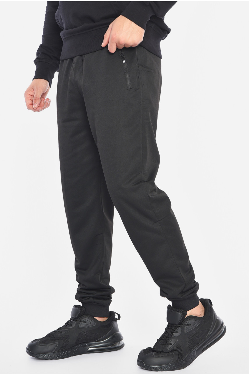 Спортивные штаны мужские черного цвета 41512 191916