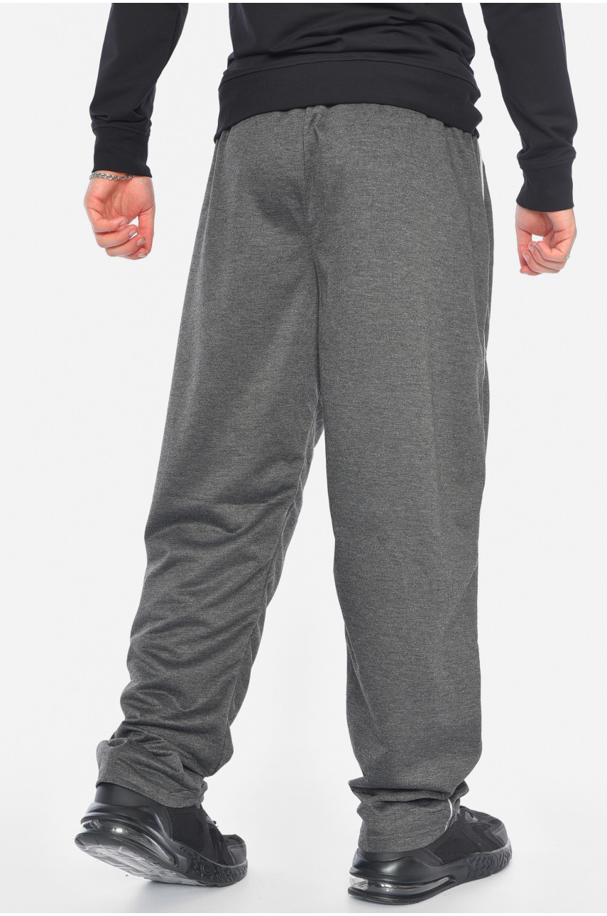 Спортивные штаны мужские батальные темно-серого цвета 0668 191922 Спортивные штаны мужские батальные темно-серого цвета 0668 191922