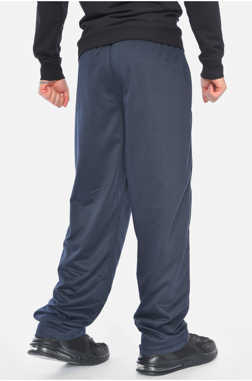 Спортивні штани чоловічі батальні темно-синього кольору 0668 191924