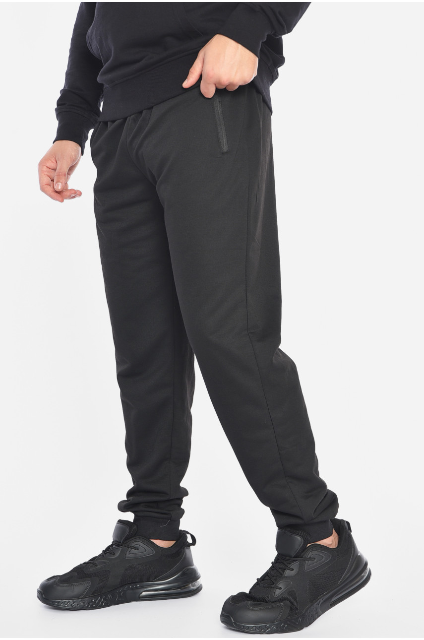 Спортивные штаны мужские черного цвета 4779 191927 Спортивные штаны мужские черного цвета 4779 191927