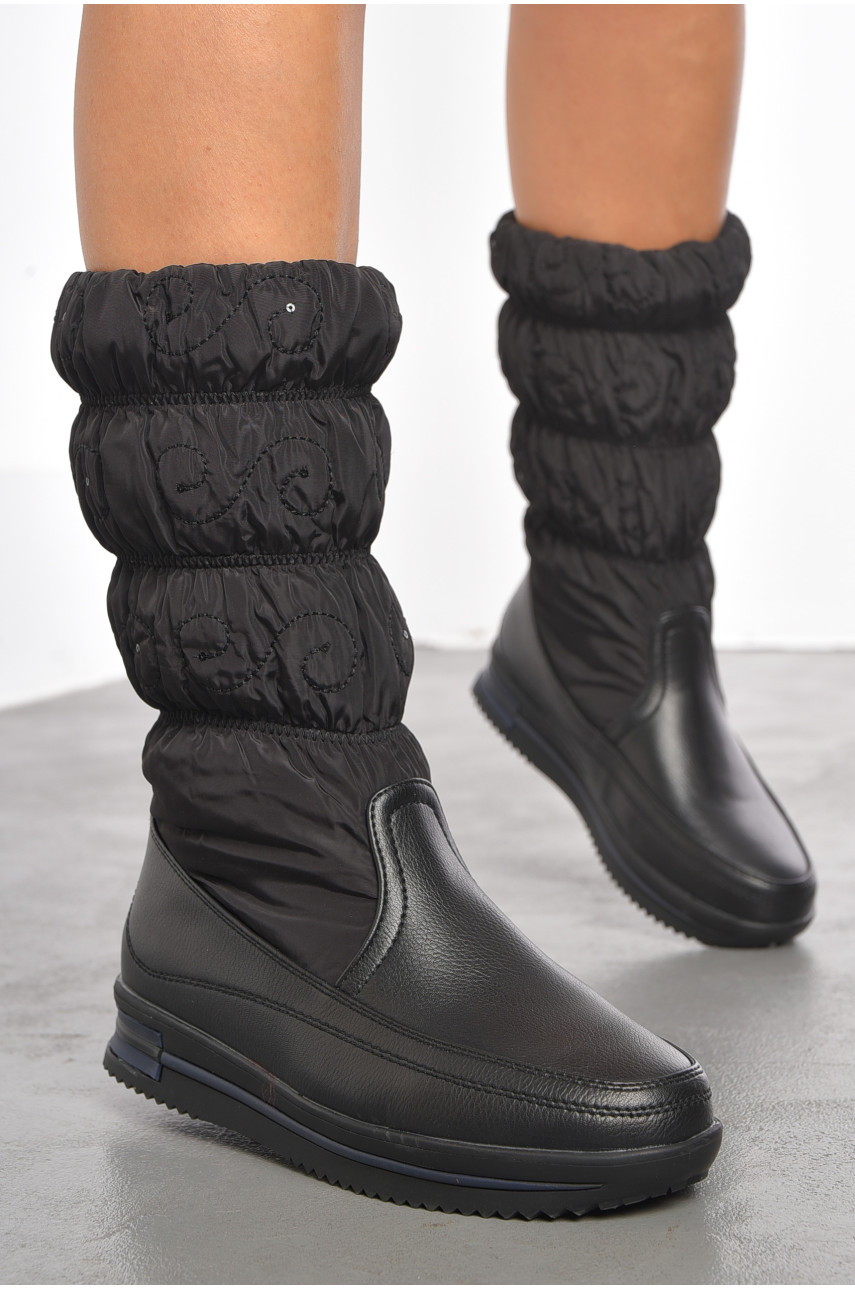 Сапоги женские зимние черного цвета 1966976 191934