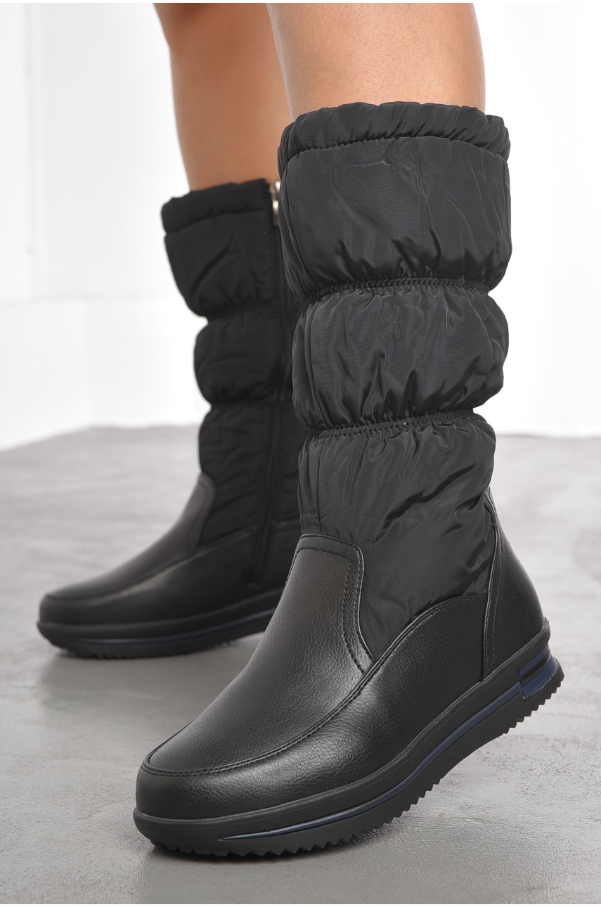 Сапоги женские зимние черного цвета 1966994 191946