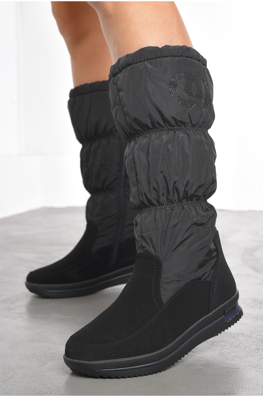 Сапоги женские зимние черного цвета 1966977 191947