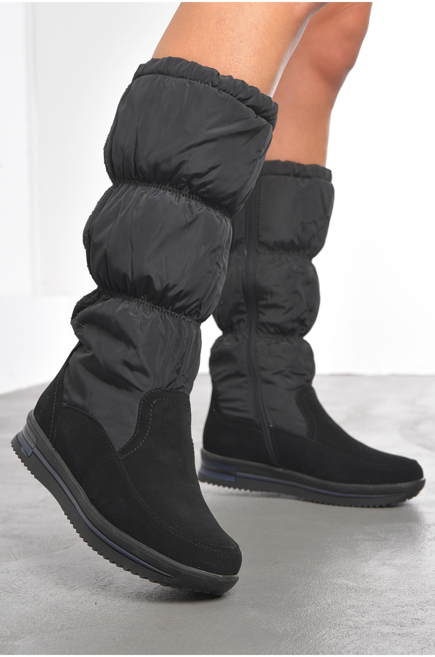 Сапоги женские зимние черного цвета 1966005 191948