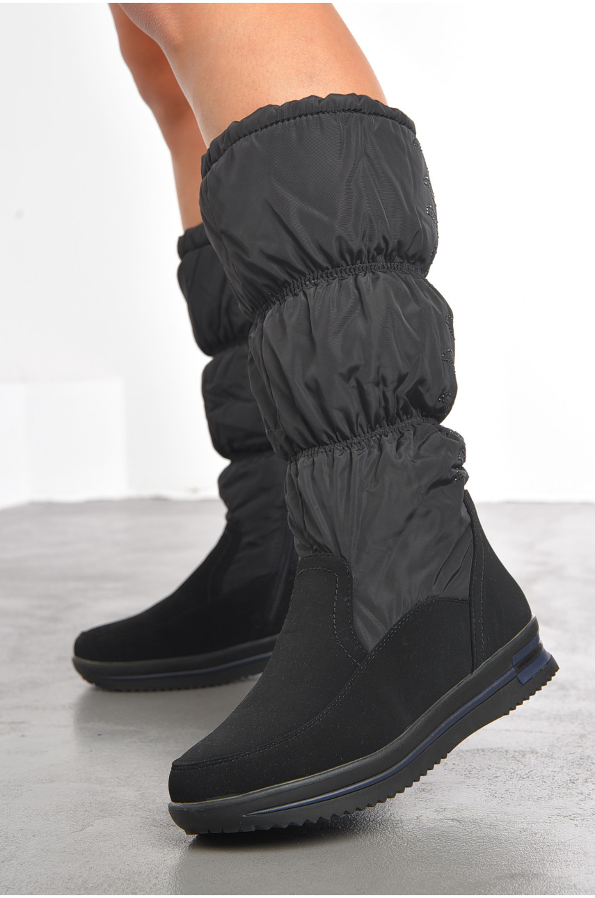 Сапоги женские зимние черного цвета 1966005 191948