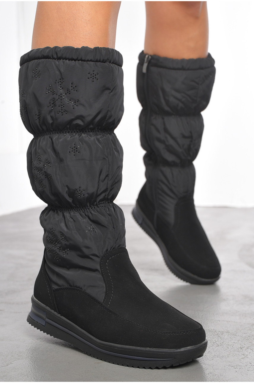 Сапоги женские зимние черного цвета 1966973 191995